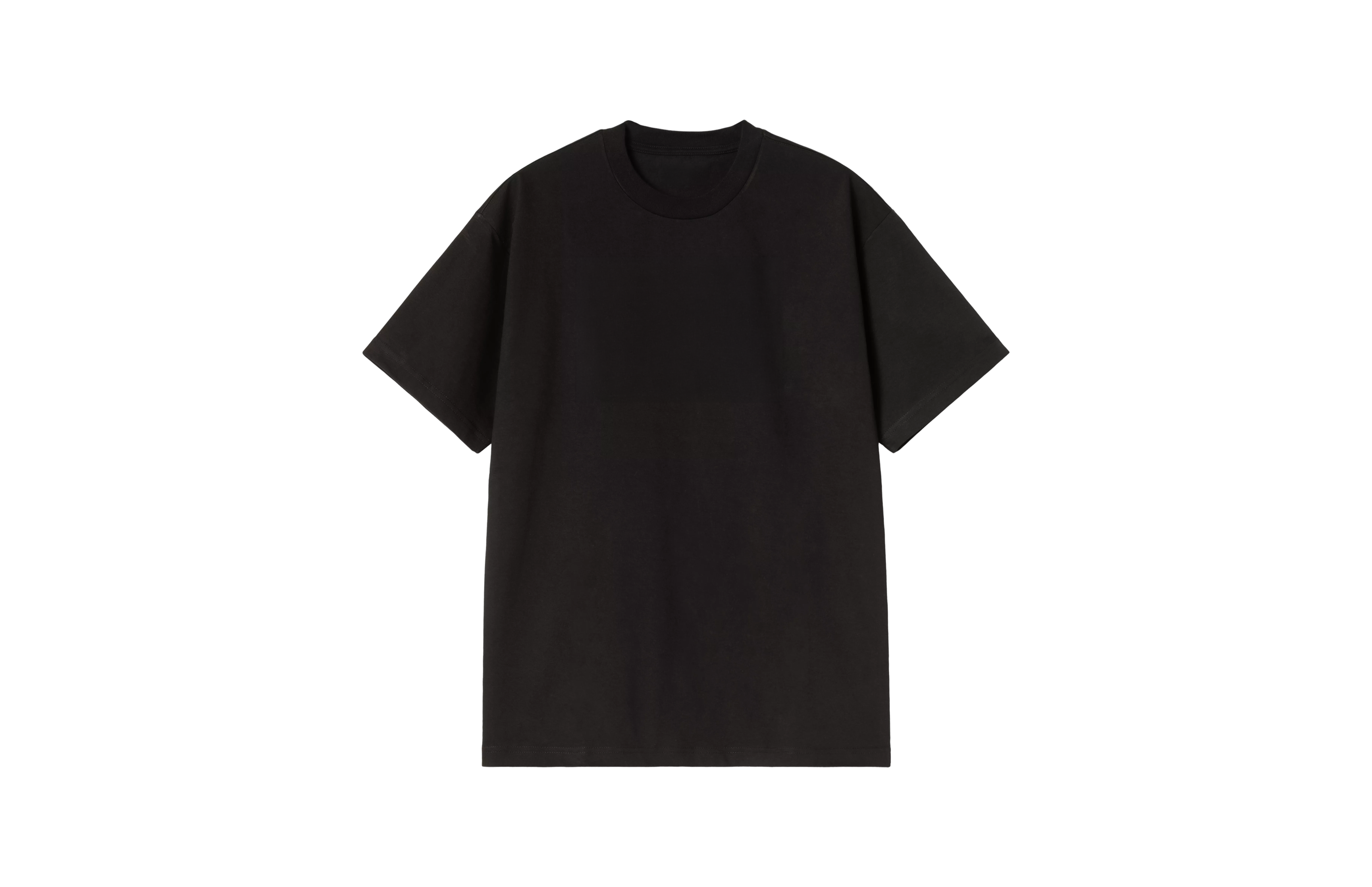 Black t-shirt front